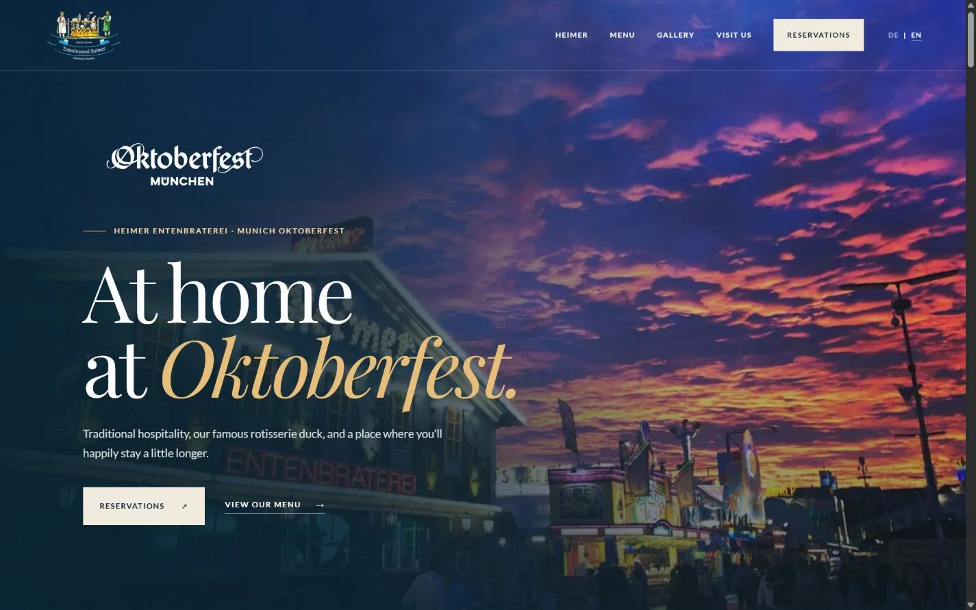 Heimer Entenbraterei desktop experience