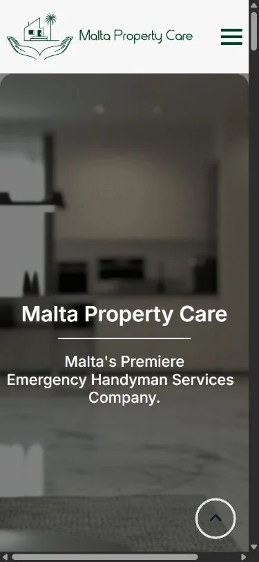 Malta Property Care mobile experience